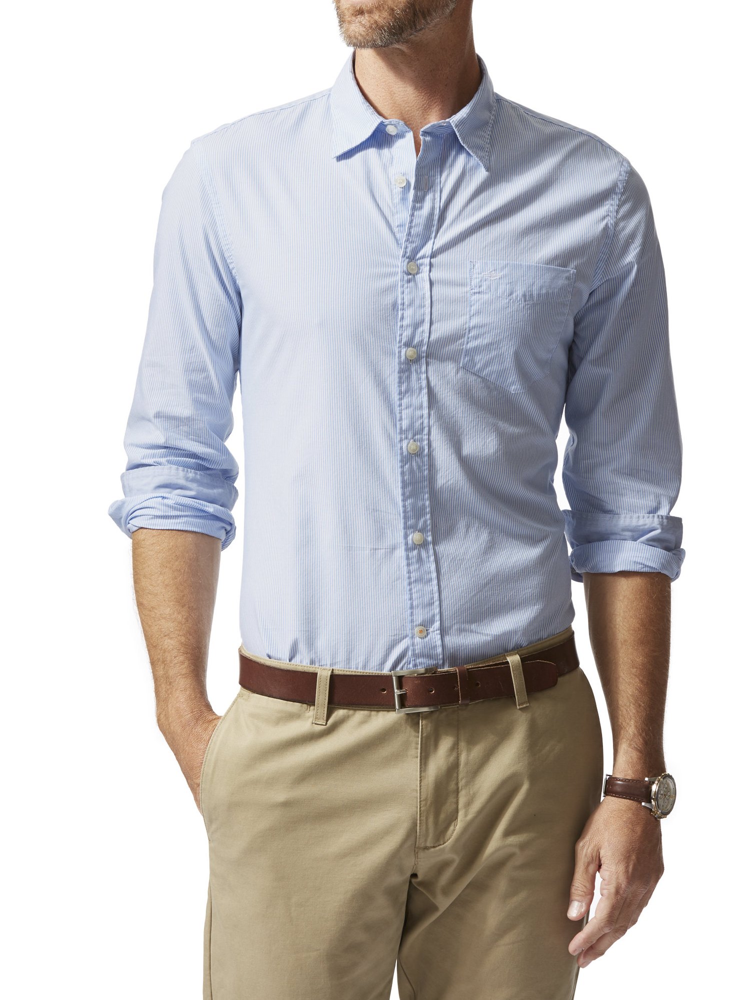 DOCKERS CAMICIA 67405 manica lunga
